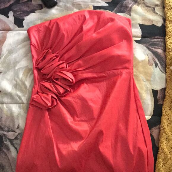 Jessica McClintock For Gunne Sax Vintage Prom Mini Dress Pink - Picture 2 of 7